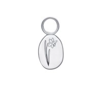 Daffodil Birth Flower Silver Charms CH-337
